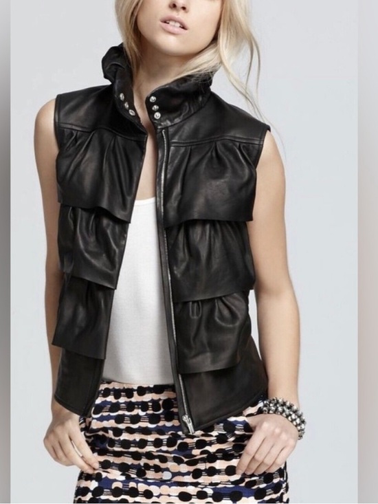 Diane Von Furstenberg Jackets & Blazers - Diane von Furstenberg - Bomber Leather Vest